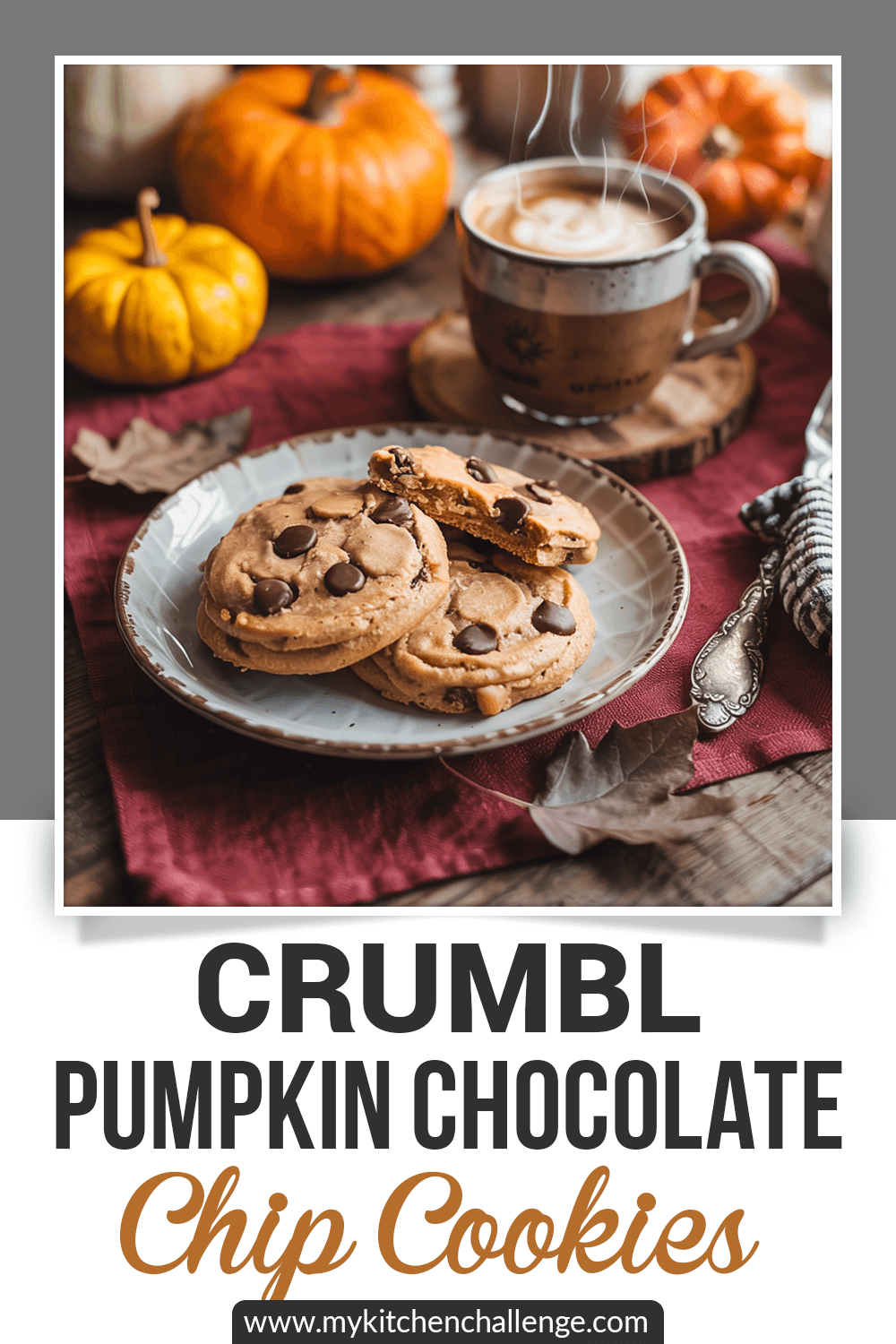 Crumbl Pumpkin Chocolate Chip Cookies