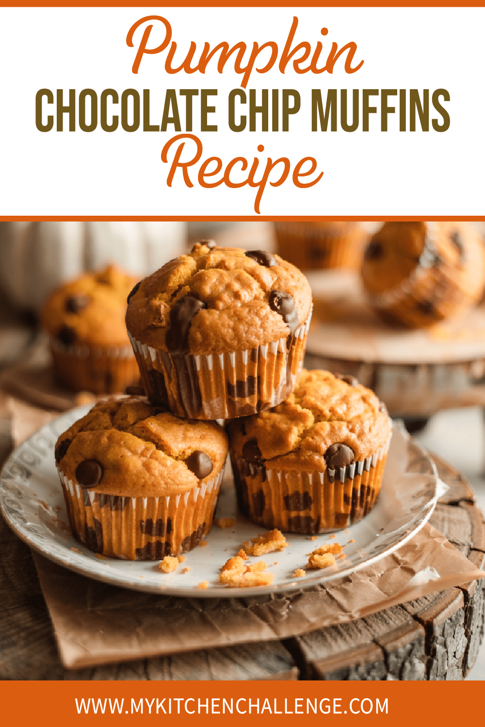 Pumpkin Chocolate Chip Muffins