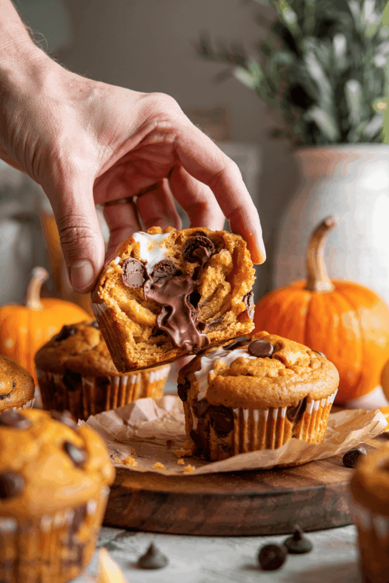 Pumpkin Chocolate Chip Muffins