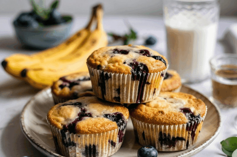 Blueberry Banana Muffins