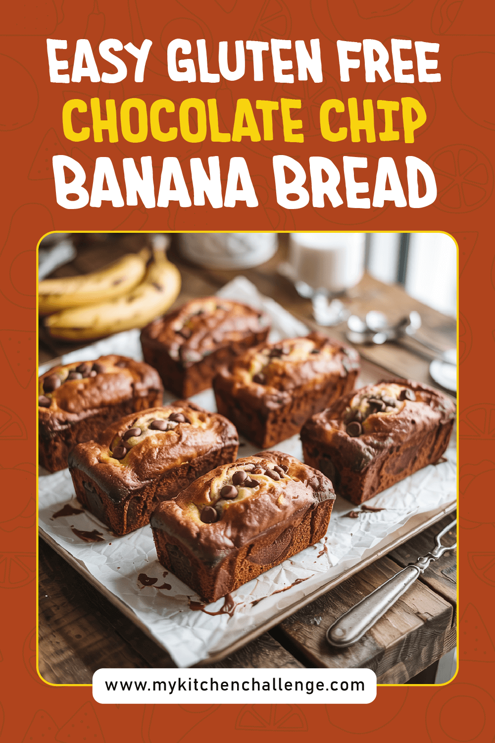 Easy Gluten Free Chocolate Chip Banana Bread