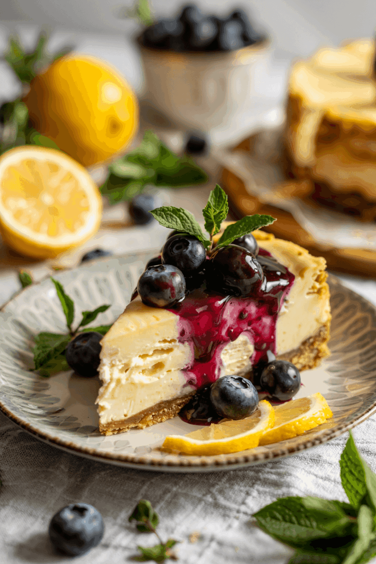 Lemon Blueberry Cheesecake
