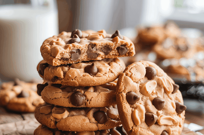 Peanut Butter Chocolate Chip Cookies: Crispy, Chewy, and Melt-in-Your-Mouth Good