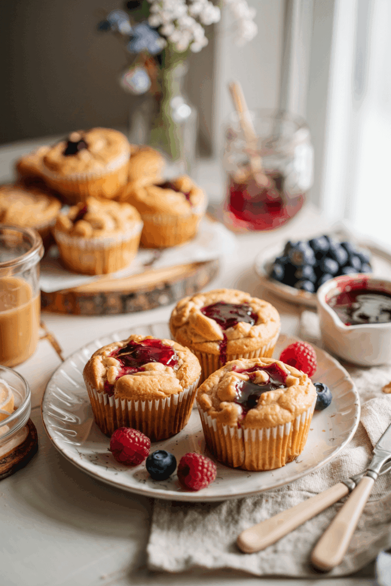 Peanut Butter and Jelly Muffins Recipe
