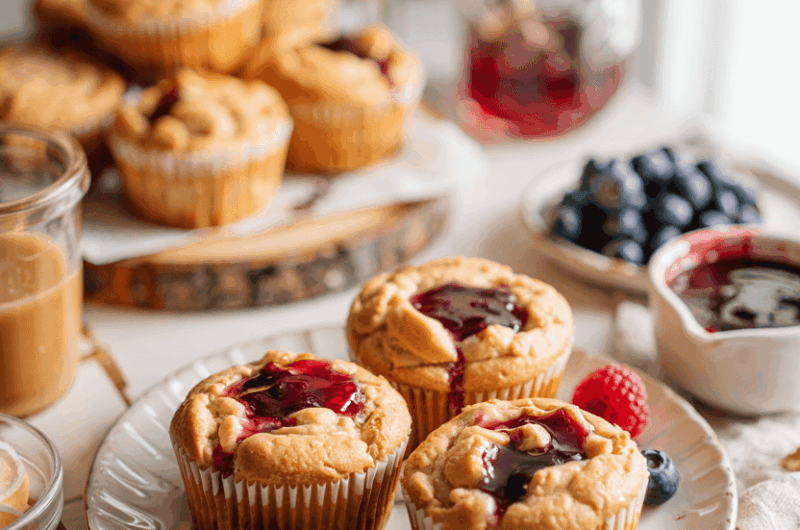 Peanut Butter and Jelly Muffins Recipe