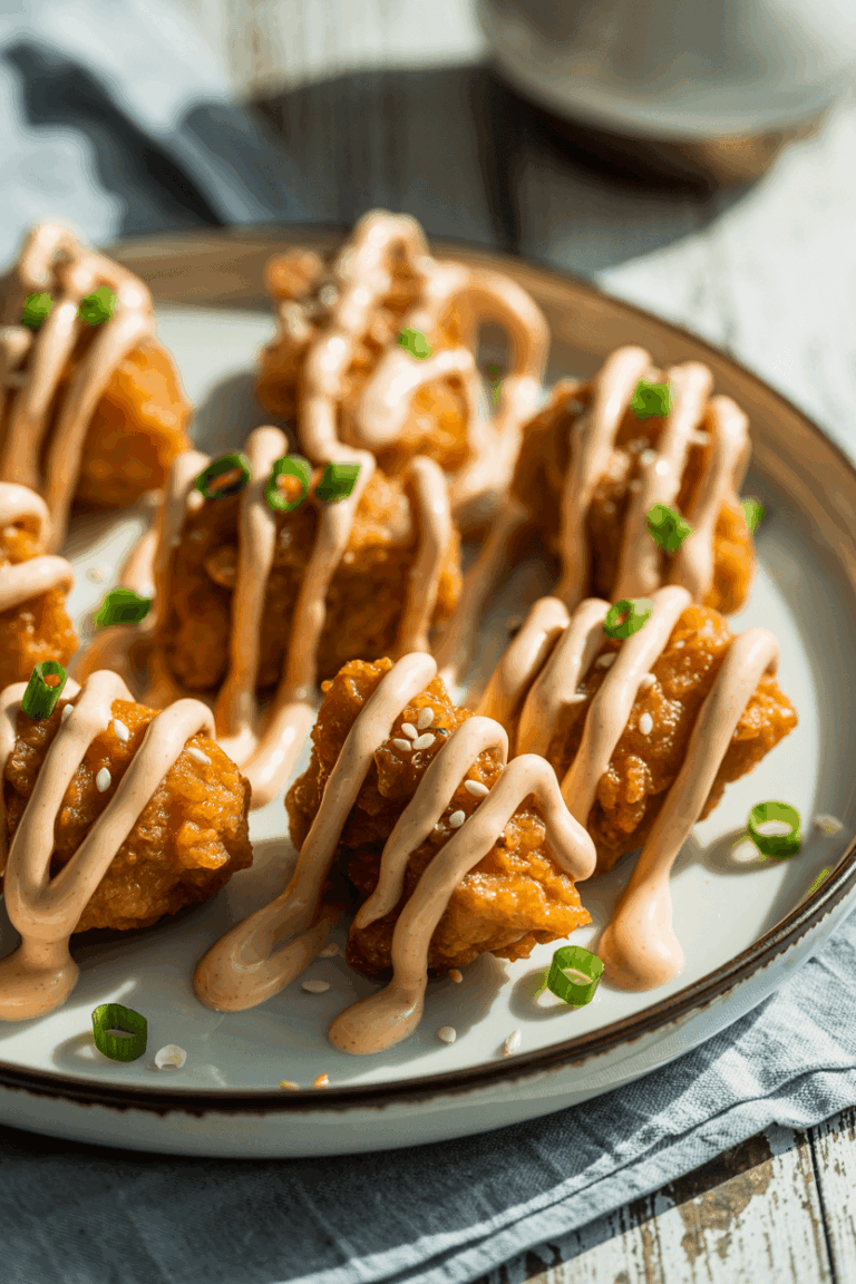 Crispy Bang Bang Salmon Bites