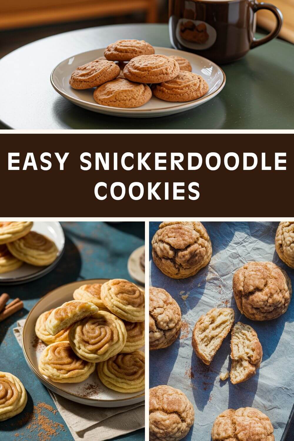 Eggless Snickerdoodle Cookies