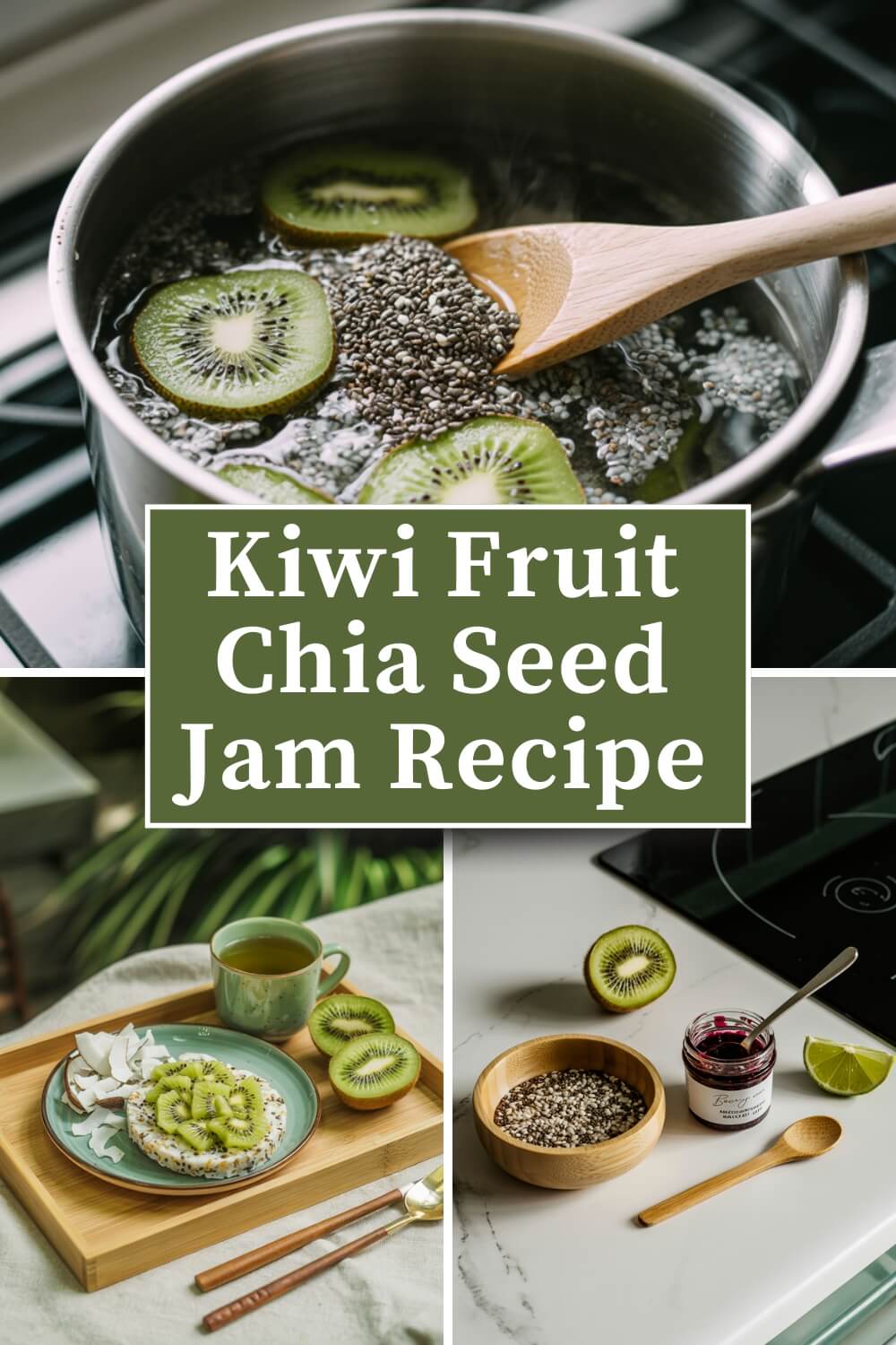 Kiwi Fruit Chia Seed Jam Recipe